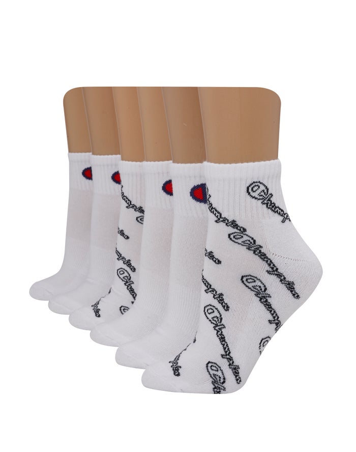 Calcetines Champion Mujer - Ankle C Logo 6-Pairs ( Blancas ) 2760314-XZ